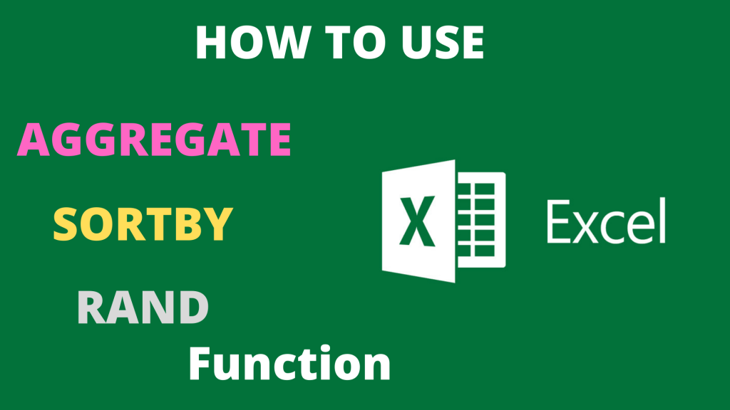 How to use Aggregate Function in Excel